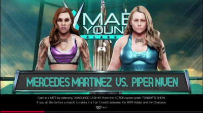 Mercedes Martinez vs Piper Niven (WWE 2K19)