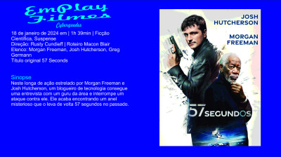 57 Segundos (2024) # Ficção Científica, Suspense
